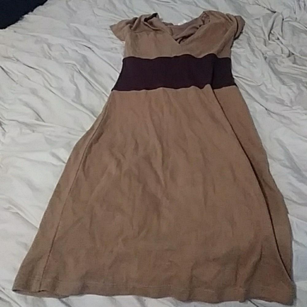 ⭐Abs allen schwartz brown/tan  dress